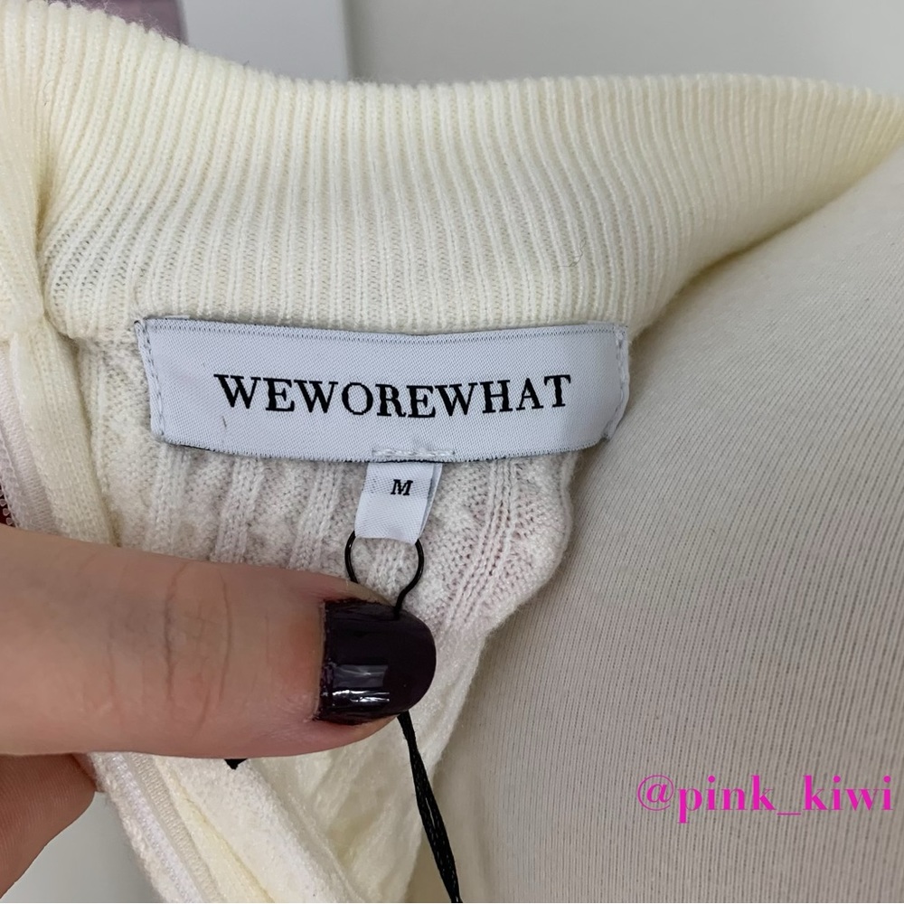 🆑 WeWoreWhat Mock Neck Sweater Romper - Picture 15 of 16